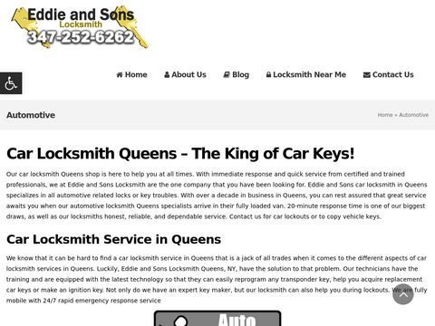 Eddie and Sons Locksmith - Auto Locksmith Queens