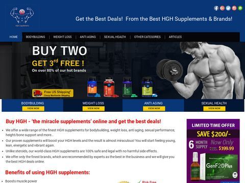 Buy HGH supplements, pills, Spray| Buy 2 Get 1 FREE | 90-Day