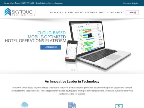 SkyTouch Technology cloud based hotel property management sy