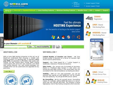 Niwell.com India Web Hosting Services