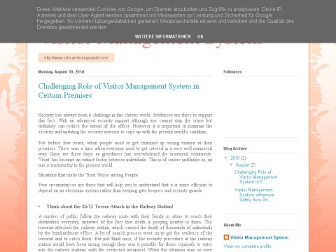 Visitor Management System, Biometric Visitor Management Syst