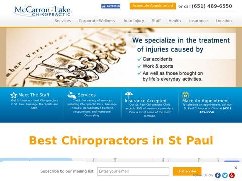 Chiropractor St Paul Minnesota | McCarron Lake Chiropractic Clinic