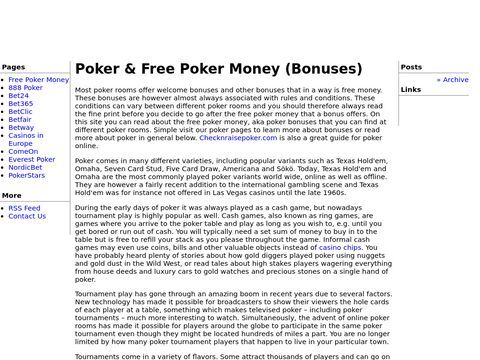 Free Poker Money