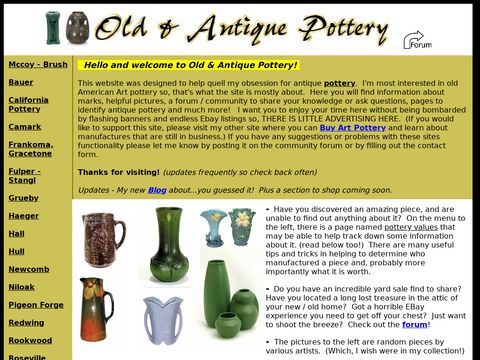 Old and Antique Pottery Information