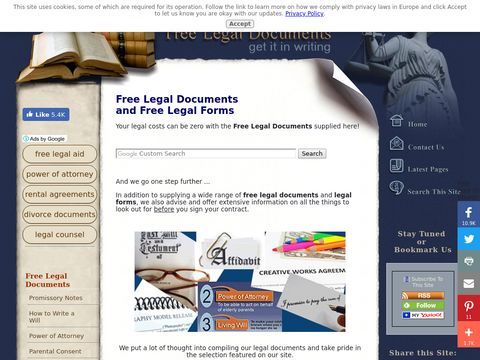 Free Legal Documents and Free Legal Forms