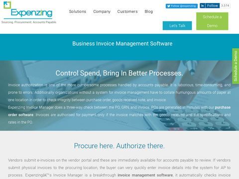 Accounts Payable Software from Expenzing