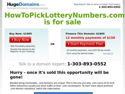 How to pick lottery numbers to win big prizes