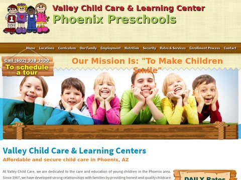 Phoenix Arizona child care, day care learning center