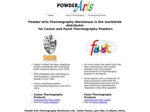 Powder Arts Thermography Warehouse Ltd