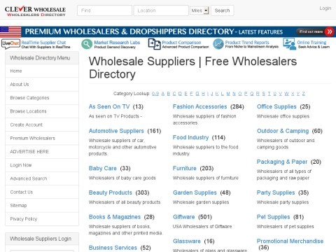 Wholesale Suppliers | USA Wholesalers Directory