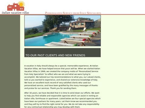 Tuscany Vacation Villa Rentals