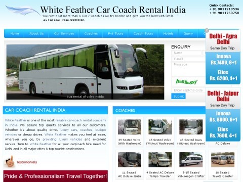 Volvo and Deluxe Buses Hire in New Delhi Volvo Coach rental