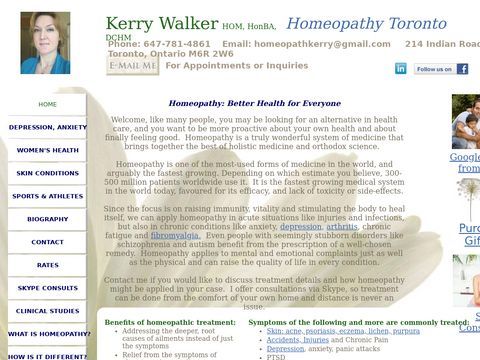 Homeopathy Toronto, Kerry Walker, Toronto Homeopath