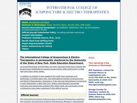 International College of Acupuncture & Electro-Therapeutics