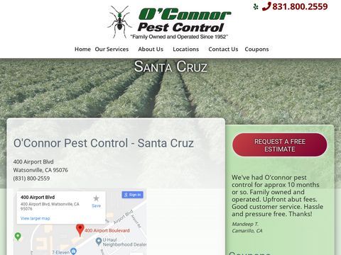 OConnor Pest Control Santa Cruz