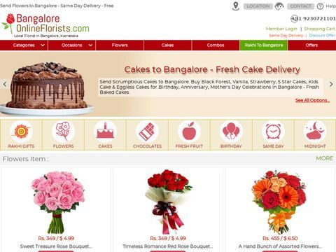 Flowers to Bangalore, Gifts to Bangalore Same Day