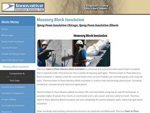 Masonry Block Insulation Chicago