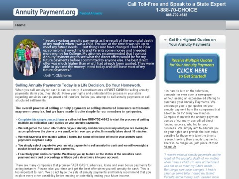 Annuity Payment Resourses and Financial Services