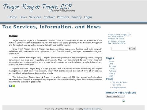 Trager, Kevy and Trager, LLP Certified Public Accountants