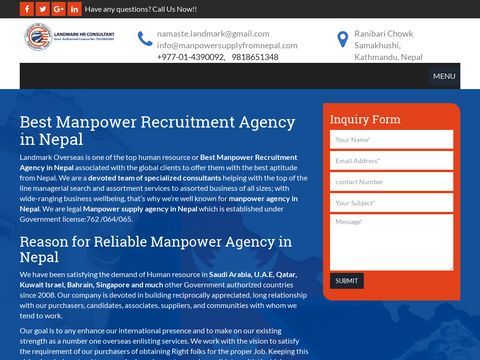 Manpower supply from Nepal | Best Manpower Recruitment agencies in Nepal