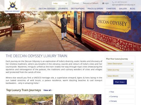 Deccan Odyssey Luxury Train Tours in India