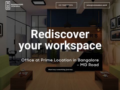 Coworking office space for rent in Bangalore | Rainmakers