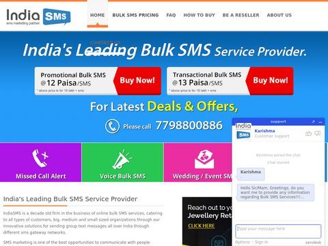 IndiaSMS - Bulk SMS from pc 