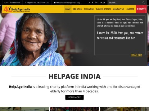 Elder Care India Donation for Old Age Homes India