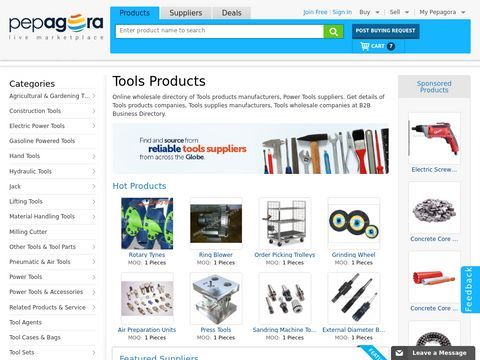 Tools Products - Suppliers, Manufacturers and Exporters Directory