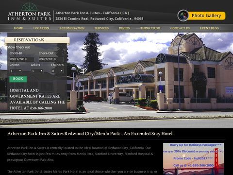 Atherton Park Inn & Suites, Redwood city CA Hotel