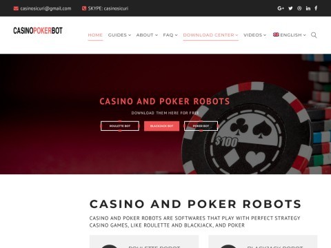 Casino and poker robot