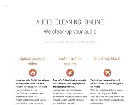 Audio clean-up & Podcast mastering services