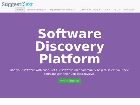 Software Discovery Platform, Software Reviews, Demo | SuggestNext