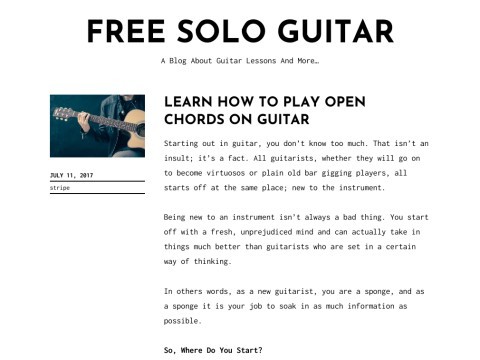 free guitar music