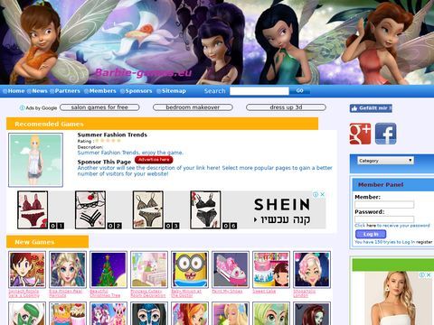 Flash games with Barbie doll