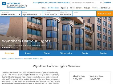 Wyndham Harbour Lights - San Diego Accommodations