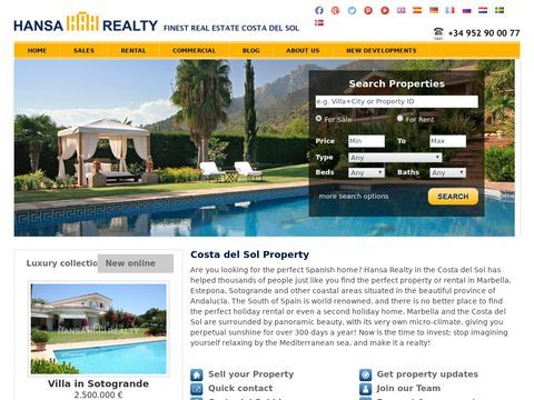 Hansa Realty Finest Real Estate Marbella