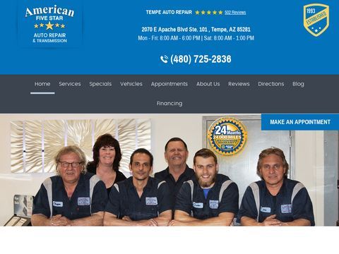 American Five Star Auto Repair & Transmission