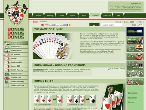 BonusBonusBonus - Learn how to play rummy and where