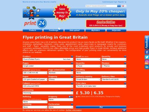 Leaflets printing | Flyer printing | Print Flyers at print24!
