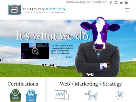 Benson Web Design Company San Antonio