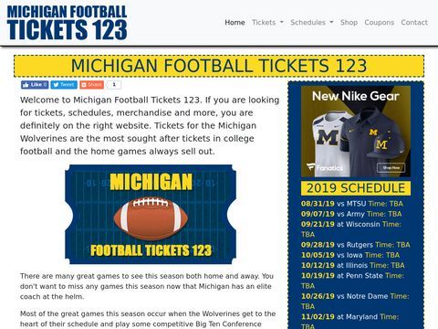 Michigan Tickets