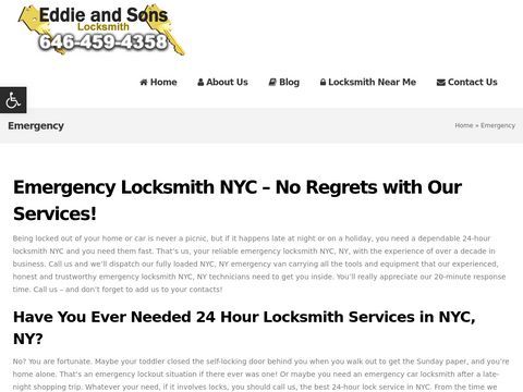 Eddie and Sons Locksmith - Emergency Locksmith NYC