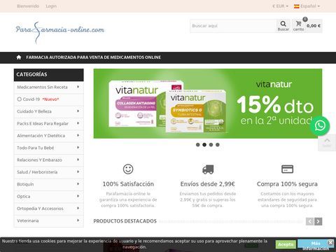 Parafarmacia y Farmacia tienda online - parafarmacia-online.com