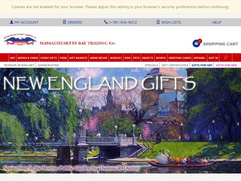 Boston Gifts from Massachusetts Bay Trading Compan