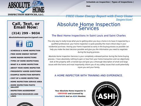 Absolute Home Inspection Services - Saint Louis Area Home In