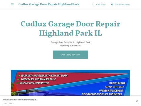 Cudlux Garage Door Repair Highland Park