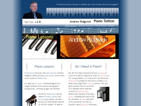 Andrew Ridgwick - Piano & Keyboard Tuition