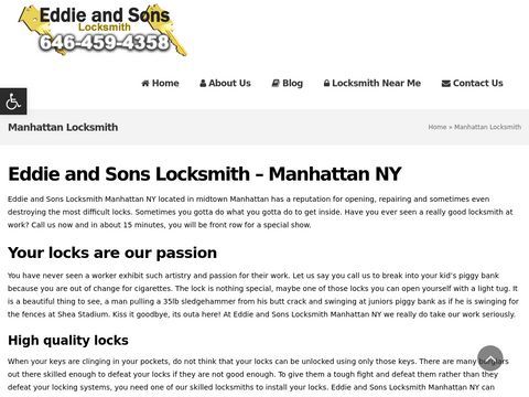 Eddie and Sons Locksmith - Manhattan, NY