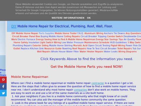 Mobile Home Repair DIY Help